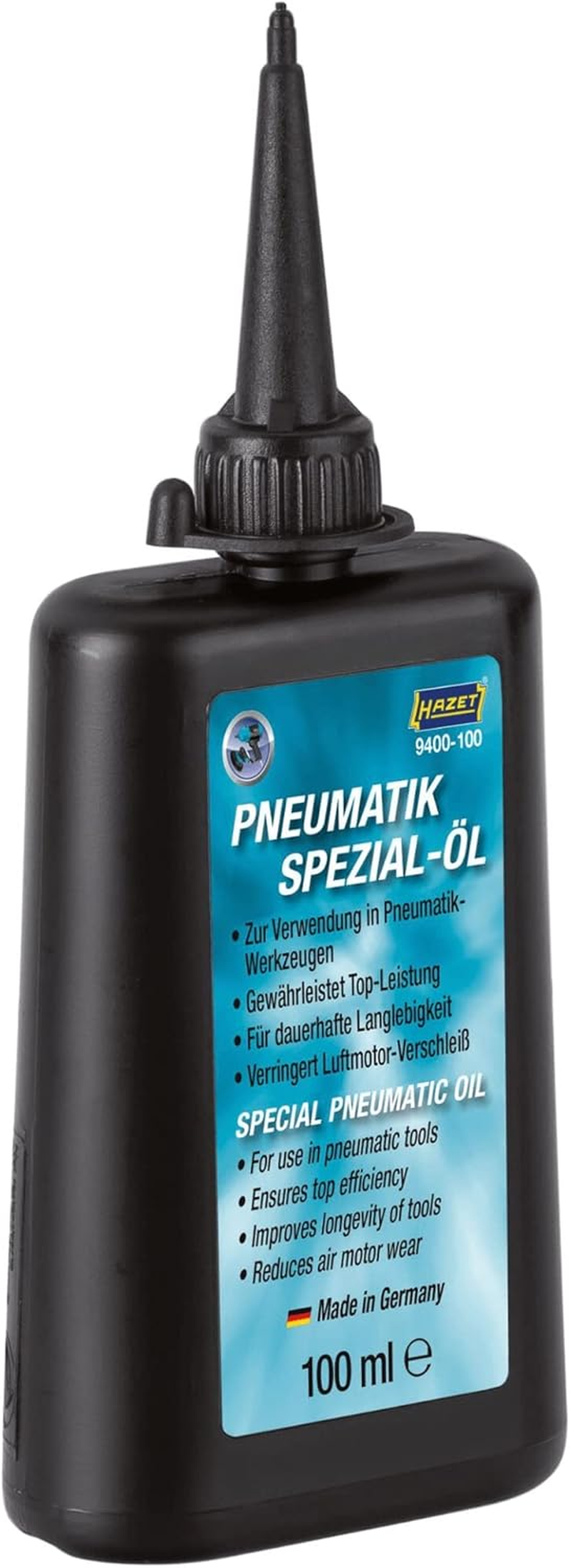Hazet 9400-100 Silicon-Free Special Pneumatic Tool Oil 100 Ml image number 1