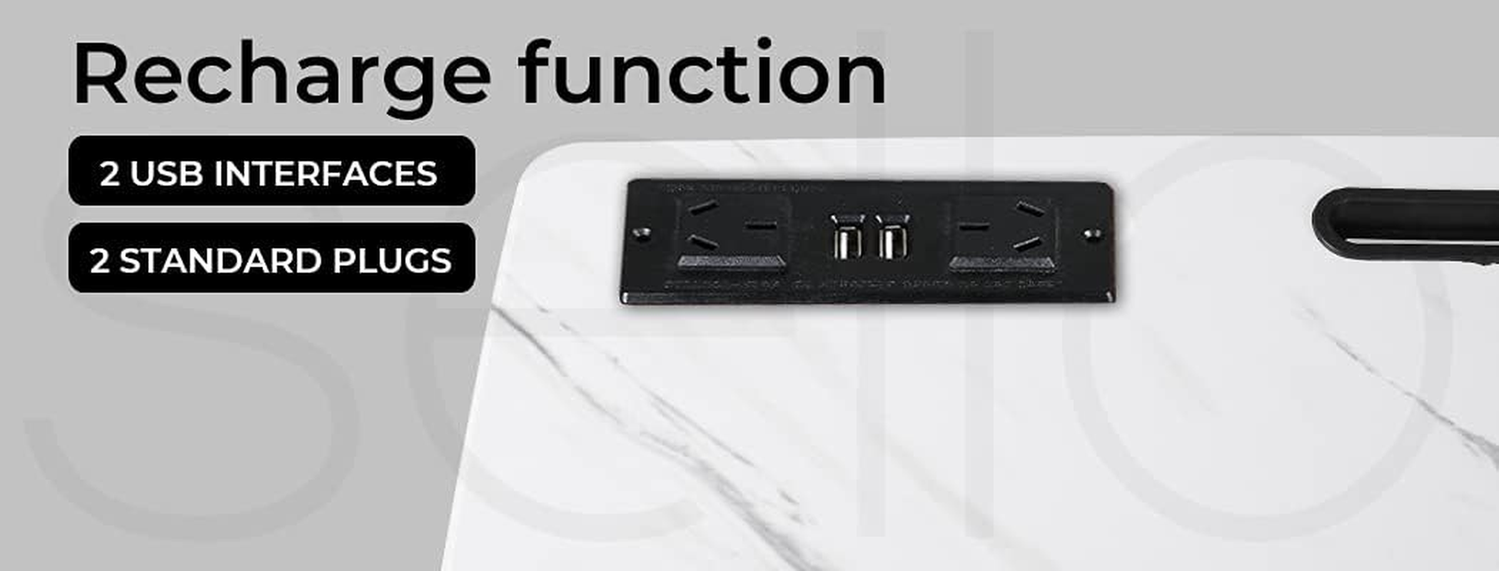 LEVEDE Mobile Standing Desk with USB Charge, Rolling Laptop Cart Height Adjustable, Gas Lift Bedside Table, Sit to Stand Computer Desk with Hidden Wheels Overbed Table for Home,Office,Medical (White) - Model A-Brown With Usb Charge image number 4