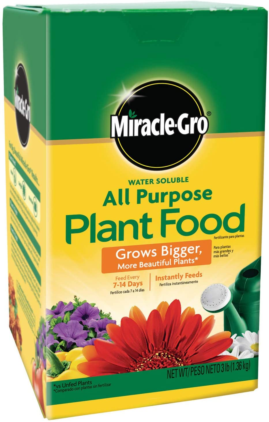 Miracle-Gro Water Soluble All Purpose Plant Food, Fertilizer for Indoor or Outdoor Flowers, Vegetables or Trees, 3 Lbs. image number 3