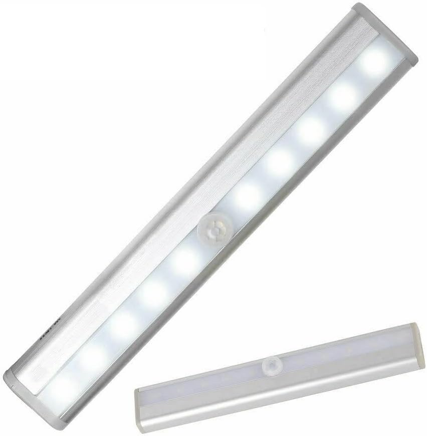 4Xmotion Sensor PIR Light Cordless Battery Powered LED Night Light Closet Stair (2X White) image number 2