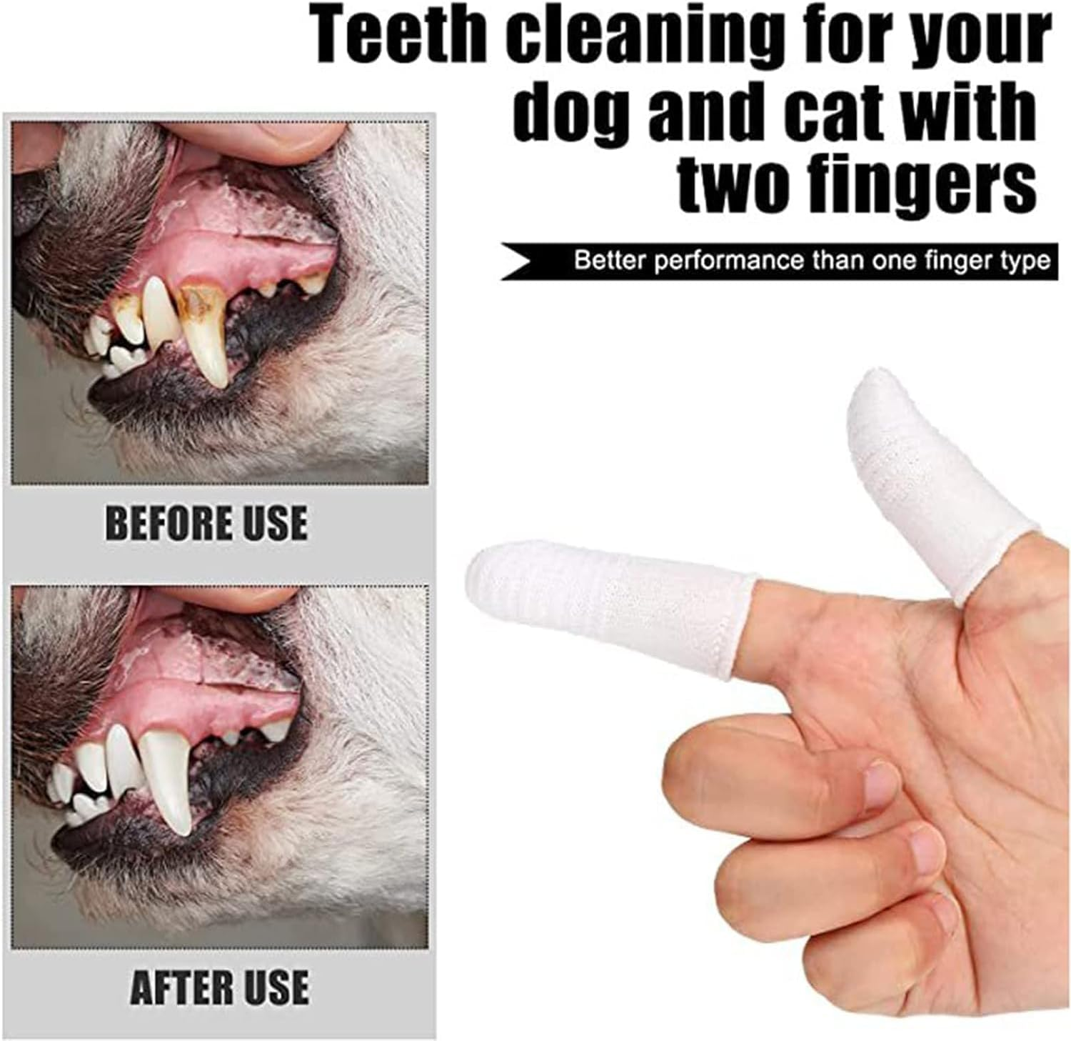 Dog Finger Toothbrush, 10Pcs Finger Toothbrush Dog, Durable and Washable Dog Toothbrush,Pets Teeth Cleaning Toothbrush,Dog Toothbrush Cat Toothbrushes Fingers Cots Toothbrushes for Dog Cats Toothbrush image number 2