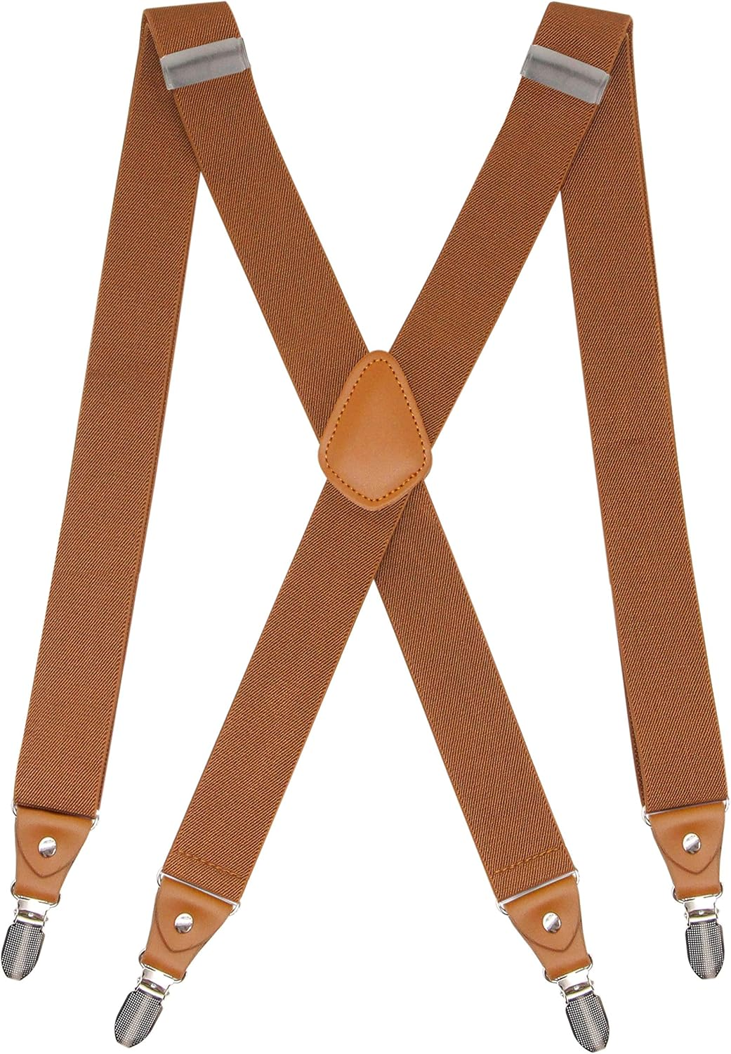 Doloise Adjustable Elastic X Back Style Suspenders for Men'S and Women'S with Strong Metal Clips