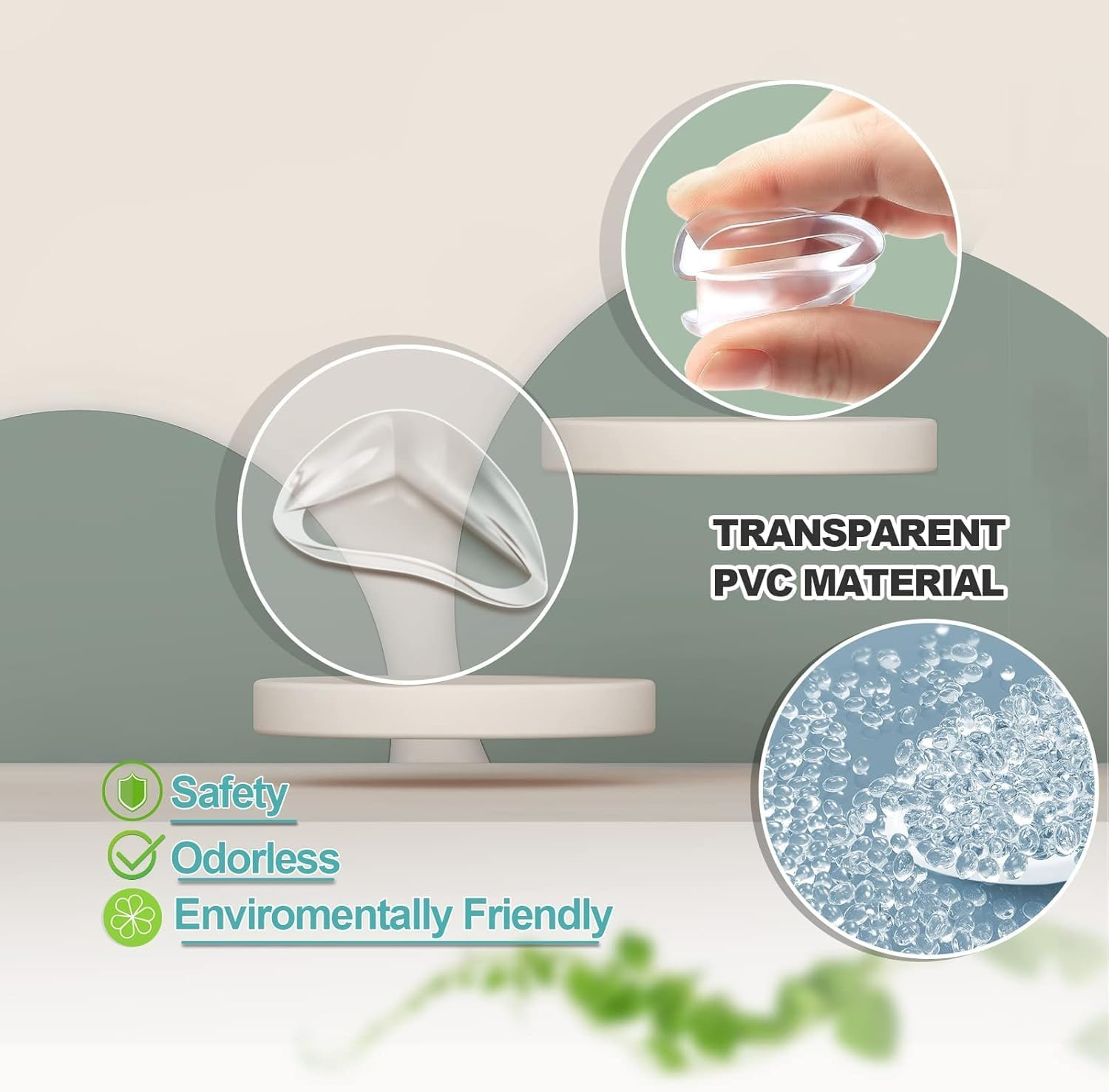 20 Pack Corner Protector Clear Corner Guards Table Corner Protectors ， Proofing Furniture Corner Edge Safety Bumpers for Coffee Table, Counter, Desk (Transparent, One Size) image number 4