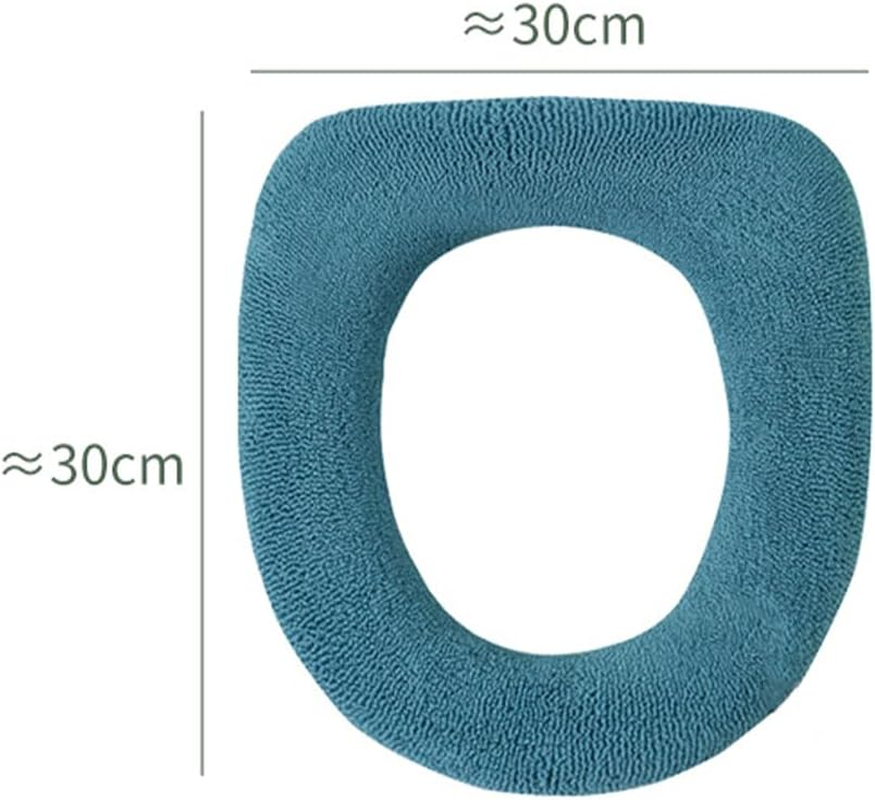 Set of 4 NUZAMAS Toilet Seat Covers Soft Toilet Cushion Toilet Cover with Flip Lid Handle Universal Portable Toilet Seat Washable Toilet Seat for Home Bathroom image number 2