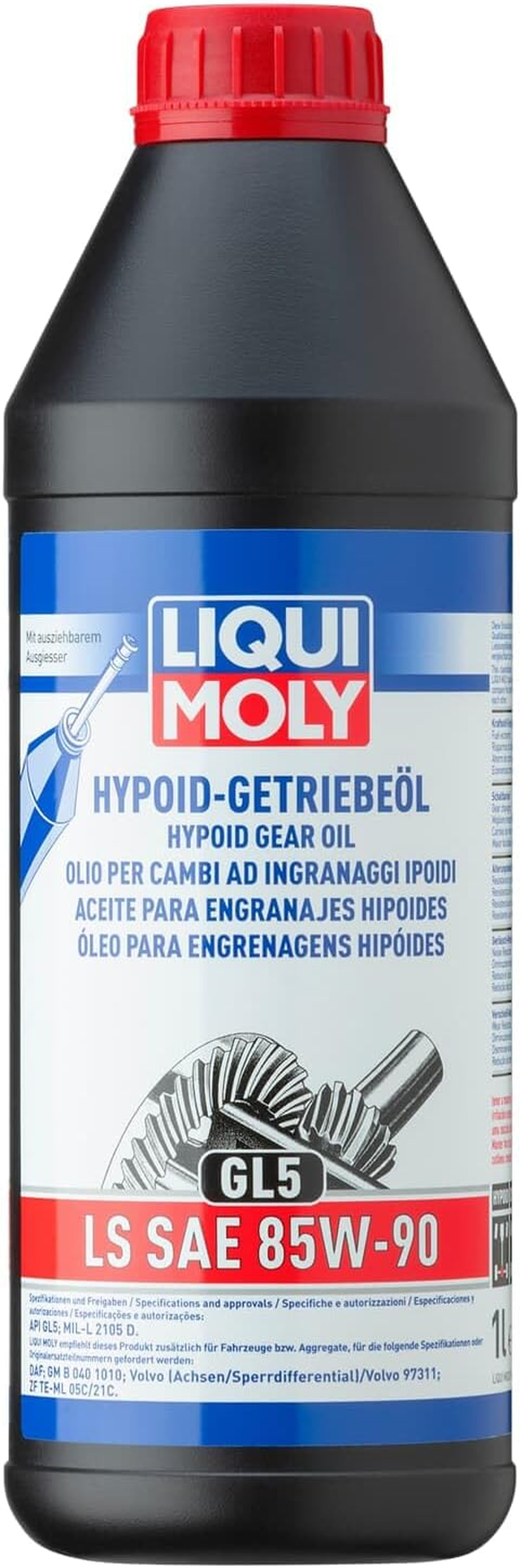 Liqui Moly 1410 Huile Pour Engrenages Hypoid (GL5) LS SAE 85W-90 1L
