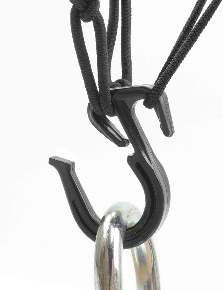 Powertye 50152 Black 15"X15" Cargo Net Featuring 6 Adjustable Hooks & Tight 2"X2" Mesh - Black image number 2