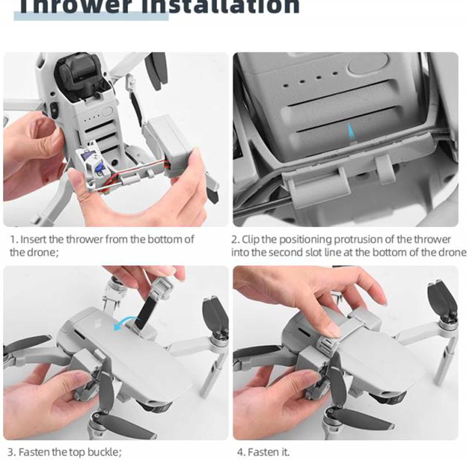 Zopsc RC Drone Airdrop Device for Mavic Mini Mini SE Mini 2, USB Rechargeable Drone Payload Release System image number 4