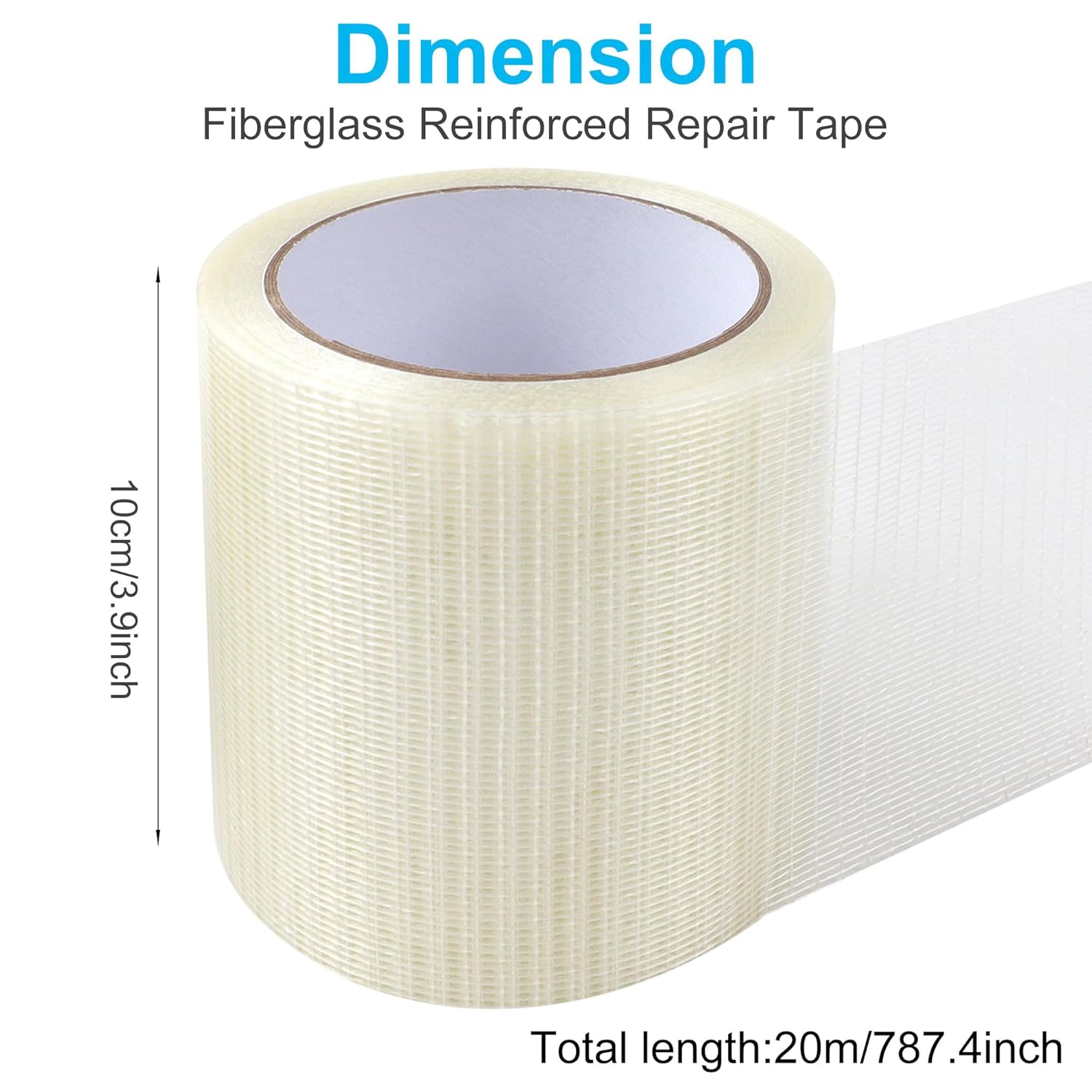 JUNART RV Awning Repair Tape,3.93Inx65.6Ft Waterproof High-Adhesive Fabric Repair Tape for Tents, Canvas, Sails,Etc