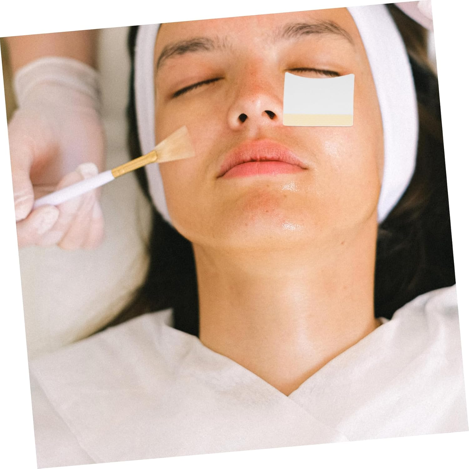 40Pcs Eyelash Extension Removal Pads Organic Cotton Makeup Remover Pads No Residue Gentle Sensitive Skin image number 6