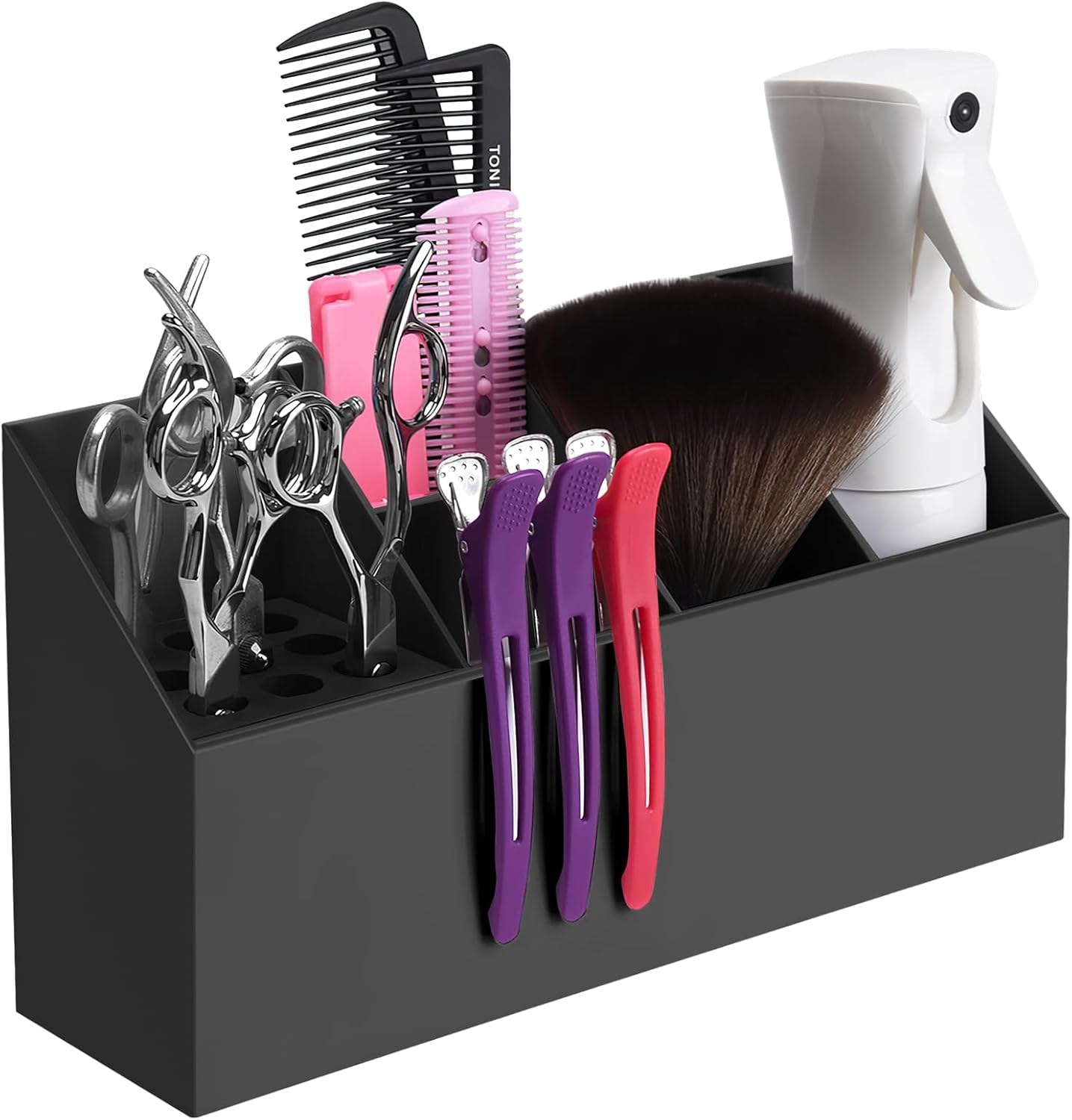 YOFAPA Scissors Holder for Groomers, Professional Hairdressing Holder, Salon Shear Holder, Large-Capacity Scissors Socket, Detachable and Convenient Storage Box image number 4