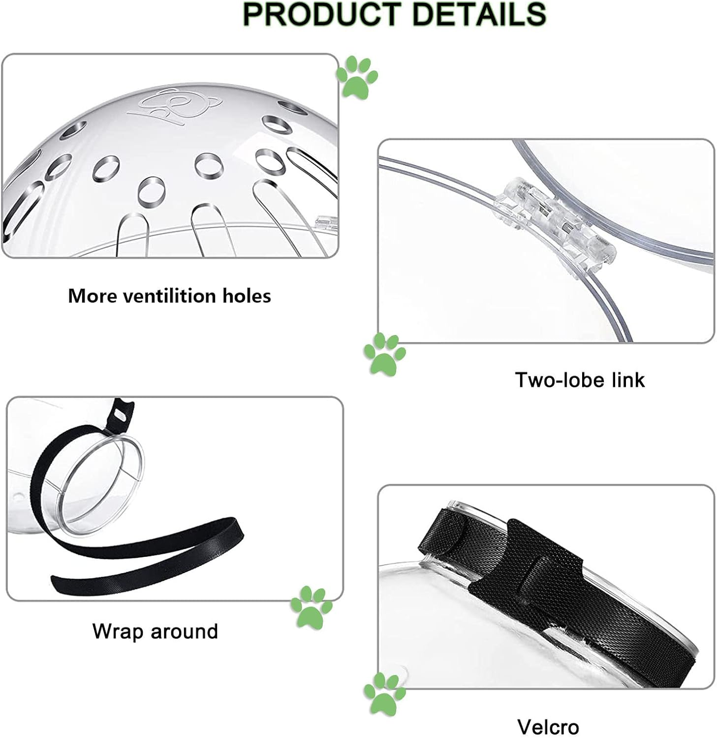 Upgraded Cat Muzzle for Grooming - Mouth Cover, Adjustable Hood, Anti-Bite Helmet for Bathing, Taking Injections, Trimming Nails image number 5