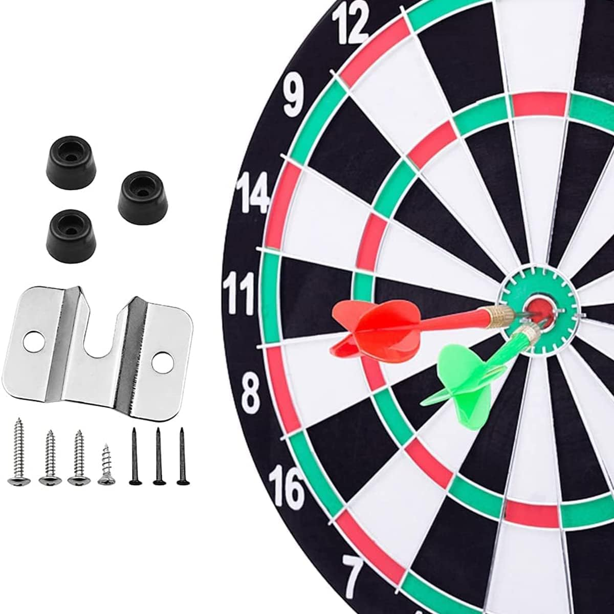 10PCS Dartboard Mounting Bracket, Dart Board Hanging Kit, for Wall Closet Cushion Standard Dartboard image number 1