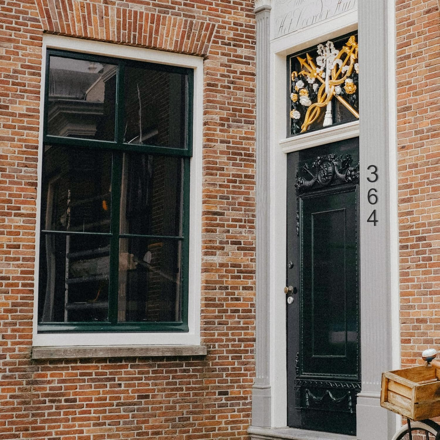 DEWEL House Numbers for Outside, 6 Inch Modern Floating Address Numbers for Farmhouse, Street, Front Door, Weatherproof, Easy to Install with Template (Black House Number 1) - Black No.1 image number 3