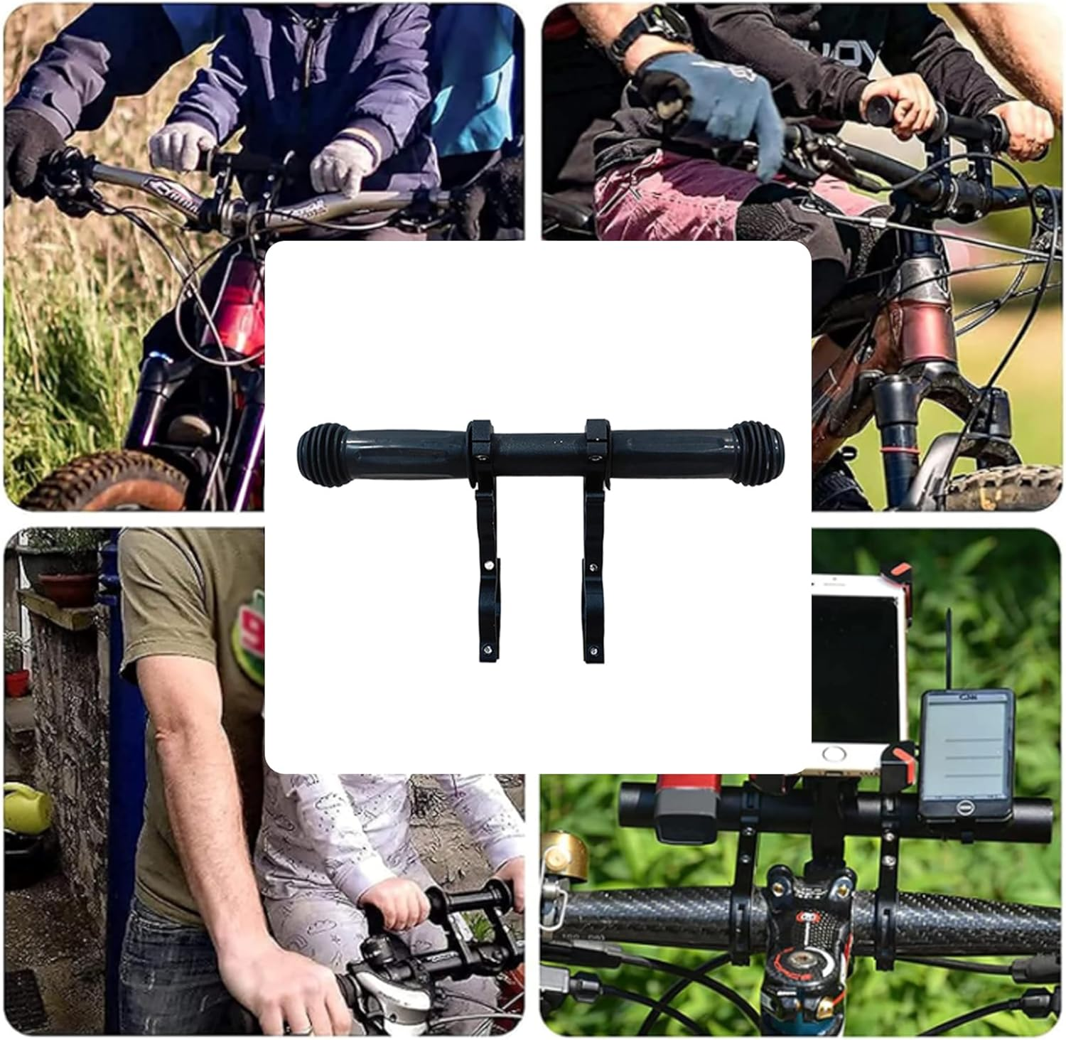 Kids Bike Handlebars Extender,2 in 1 Child Bike Handlebar & Bicycle Handlebar Extension,Mtb Bracket Accessories for Mountain Bike BMX Cycling,Bicycle Extender Bars,Fit 15-40Mm Bars Caliber