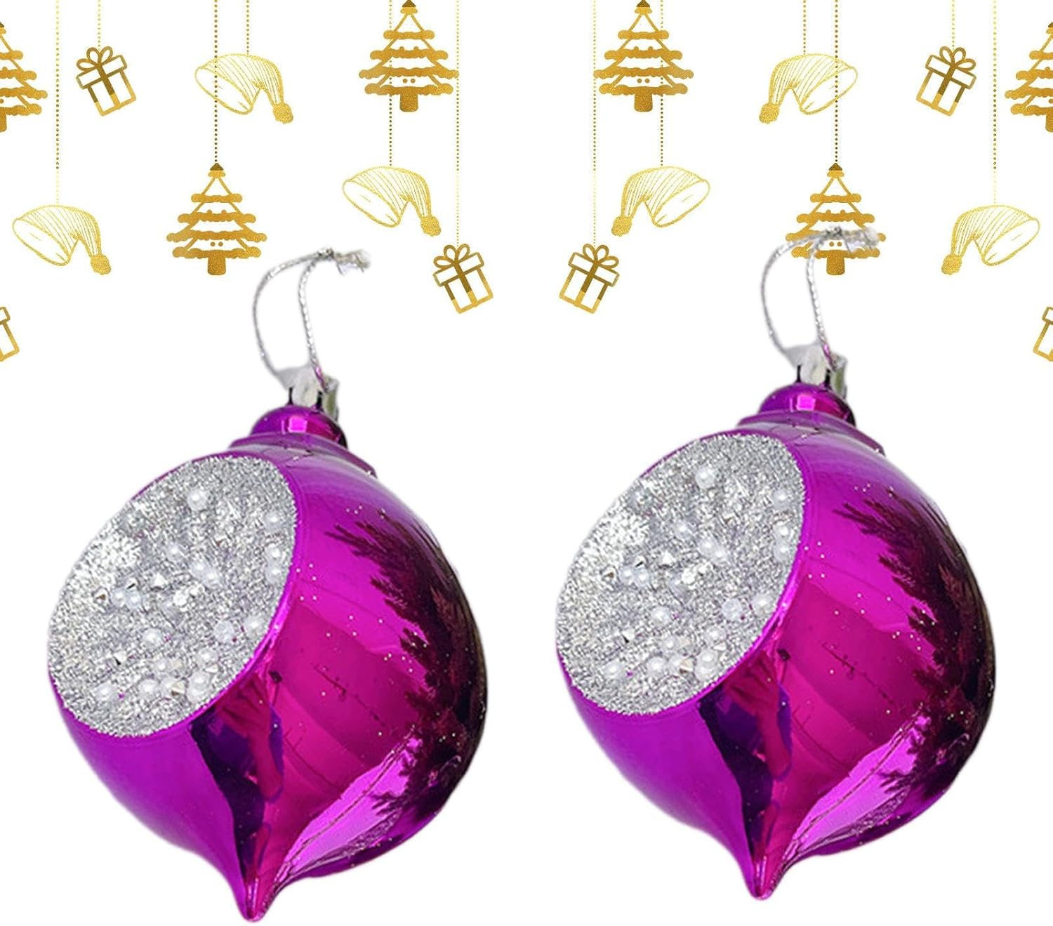 Special-Shaped Ball | Shatterproof Hangings Balls Tree Baubles,Colorful Ball Decoration Pendant Gadgets Tree Balls for Lawn Puchen