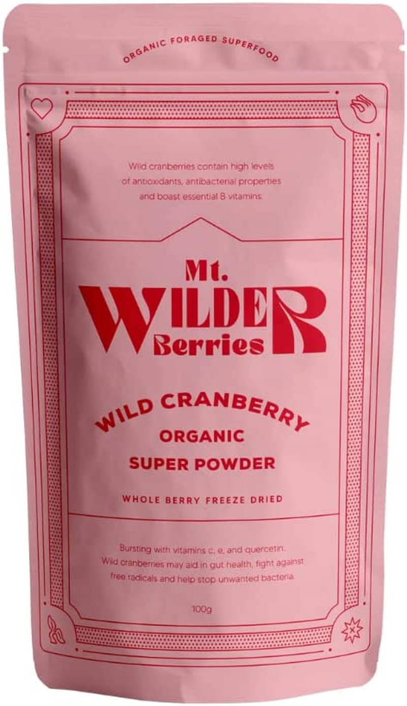 Organic Wild Cranberry Super Powder, 100% Wild Grown, Organic, Freeze Dried, No Added Sugar, No Additives image number 3