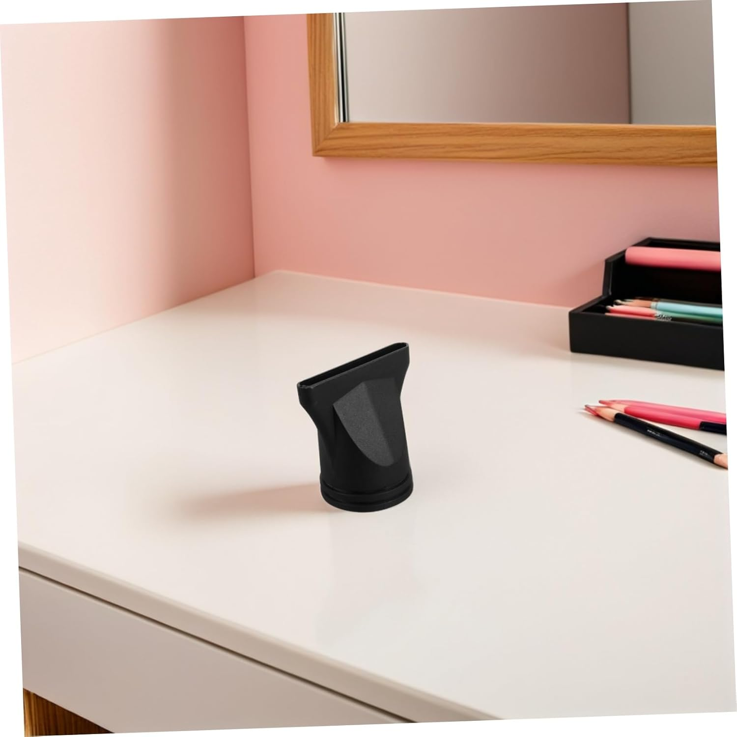 NOLITOY 6Pcs Hair Dryer Nozzle Accessories Smooth Nozzle Plastic Black image number 2