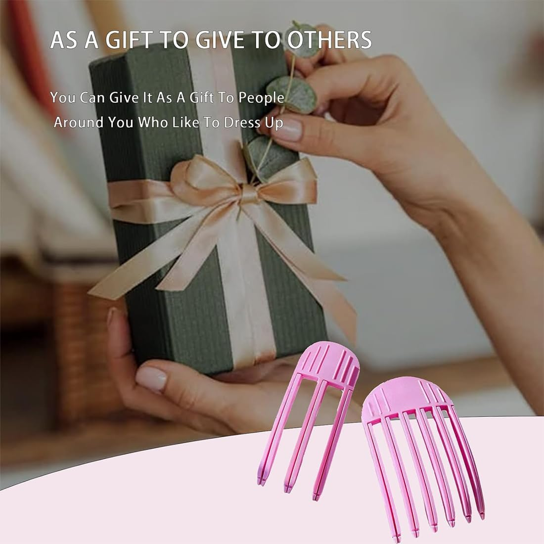 WERIGONI 2 X Hair Curlers for the Hairline, Fixed Hair Clips for the Forehead, Volummi Hair Band image number 3