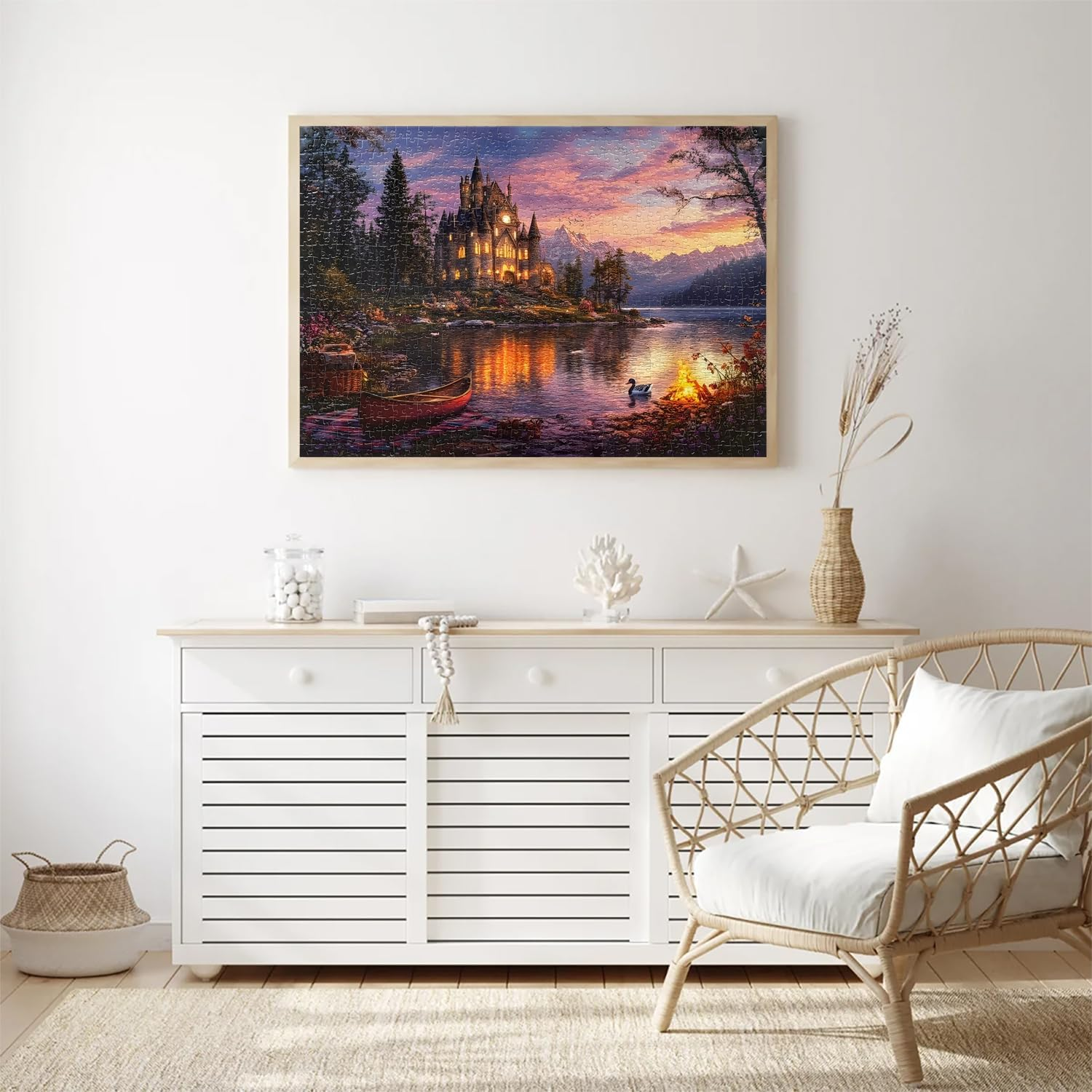 Jigsaw Puzzles for Adults 1000 Pieces Twilight Castle Impossible Hard Difficult Challenging Puzzles for Adults Teens 1000Pc Reflections Lake Jigsaw Puzzle 1000 Pieces 28 X 20 Inch image number 2