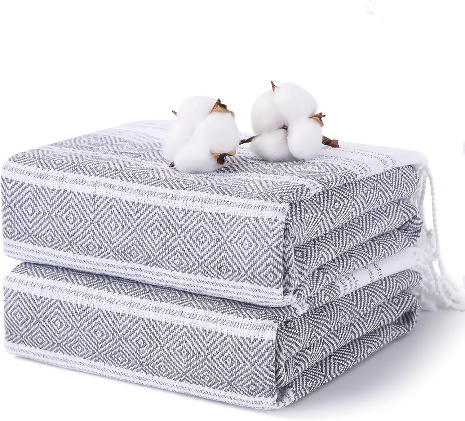 Antfuny 2 Packs Turkish Beach Towels Quick Dry Sand Free Oversized Bath Swim Pool Towel Extra Large XL Big Blanket Adult Travel Essentials Cruise Accessories Must Haves Clearance Vacation Stuff