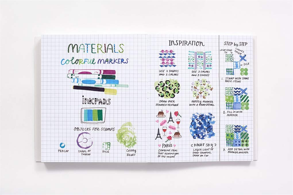 Draw Every Day, Draw Every Way (Guided Sketchbook): Sketch, Paint, and Doodle through One Creative Year image number 6