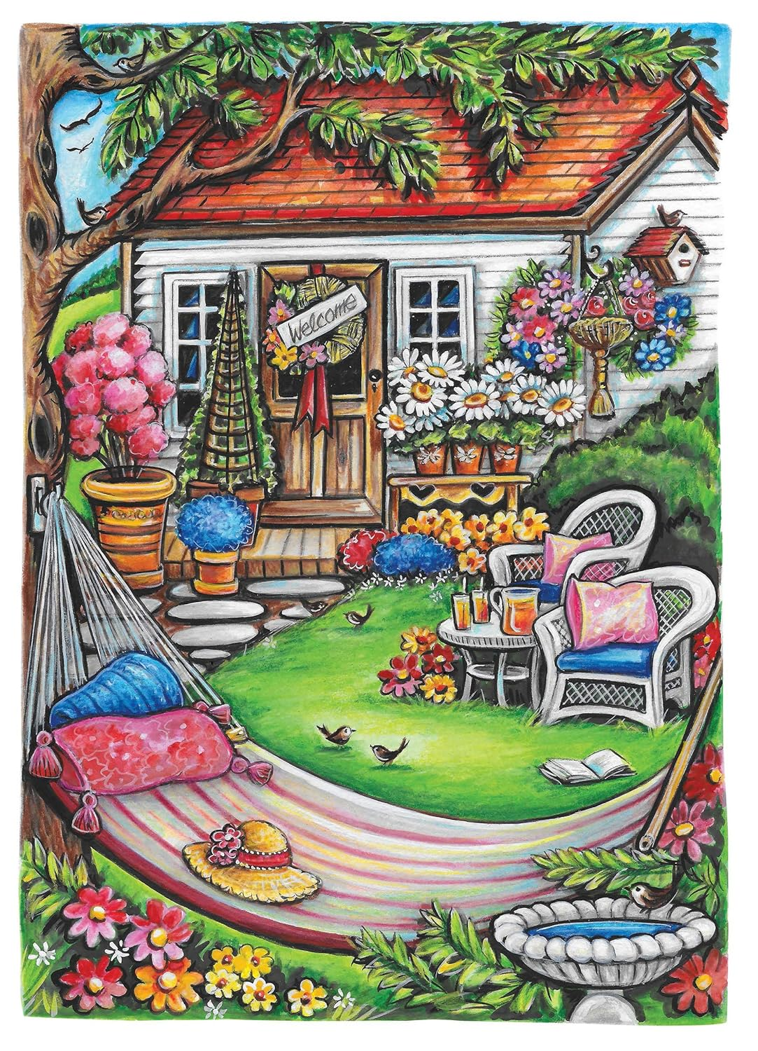 Creative Haven Home Sweet Home Coloring Book image number 1