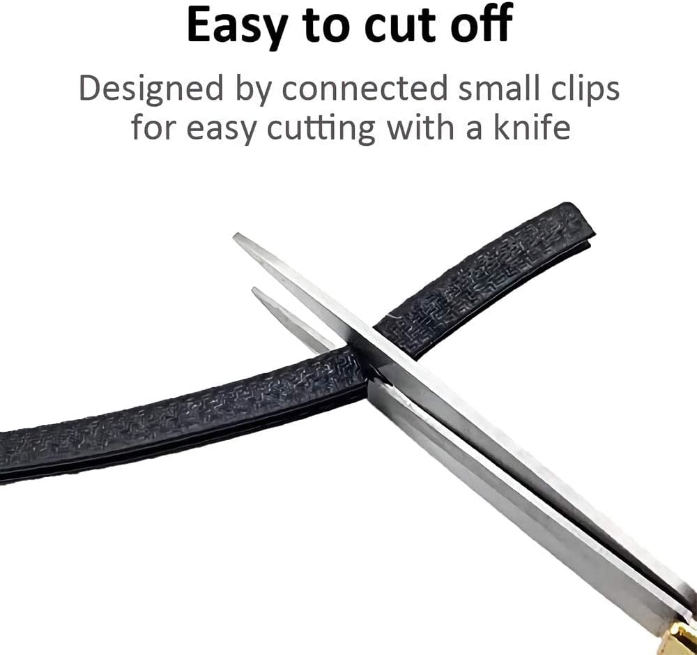 QBUC Car Door Edge Guards,13Ft(4M) Rubber Clip Seal U Shape Edge Trim Guard Protection Car Door Protection Fit for Most Models