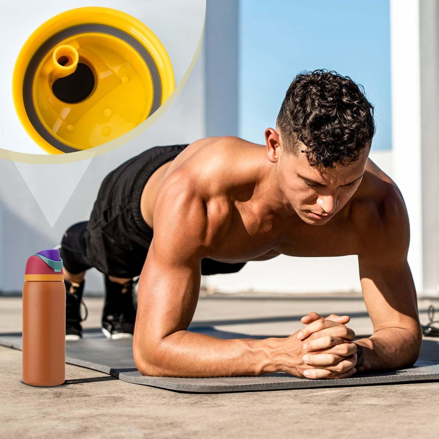 Sankoly 4 Pack Rubber Seal Replacement Compatible with Owala Freesip Water Bottle Top Lid Gasket Water Bottle Replacement Lid Accessories Compatible with Owala Freesip Water Bottle 19/24/25/2/40Oz image number 5