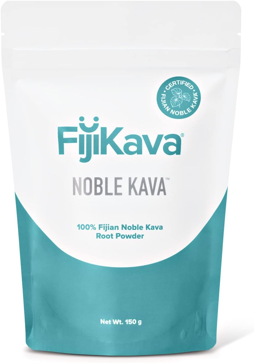 Fijikava Micronized Noble Kava Instant Extract Powder from 100% Certified from Fiji - Promotes Restful Sleep, Supports Relaxation; Calms & Soothes the Nerves, Instant Kava Powder (50G)