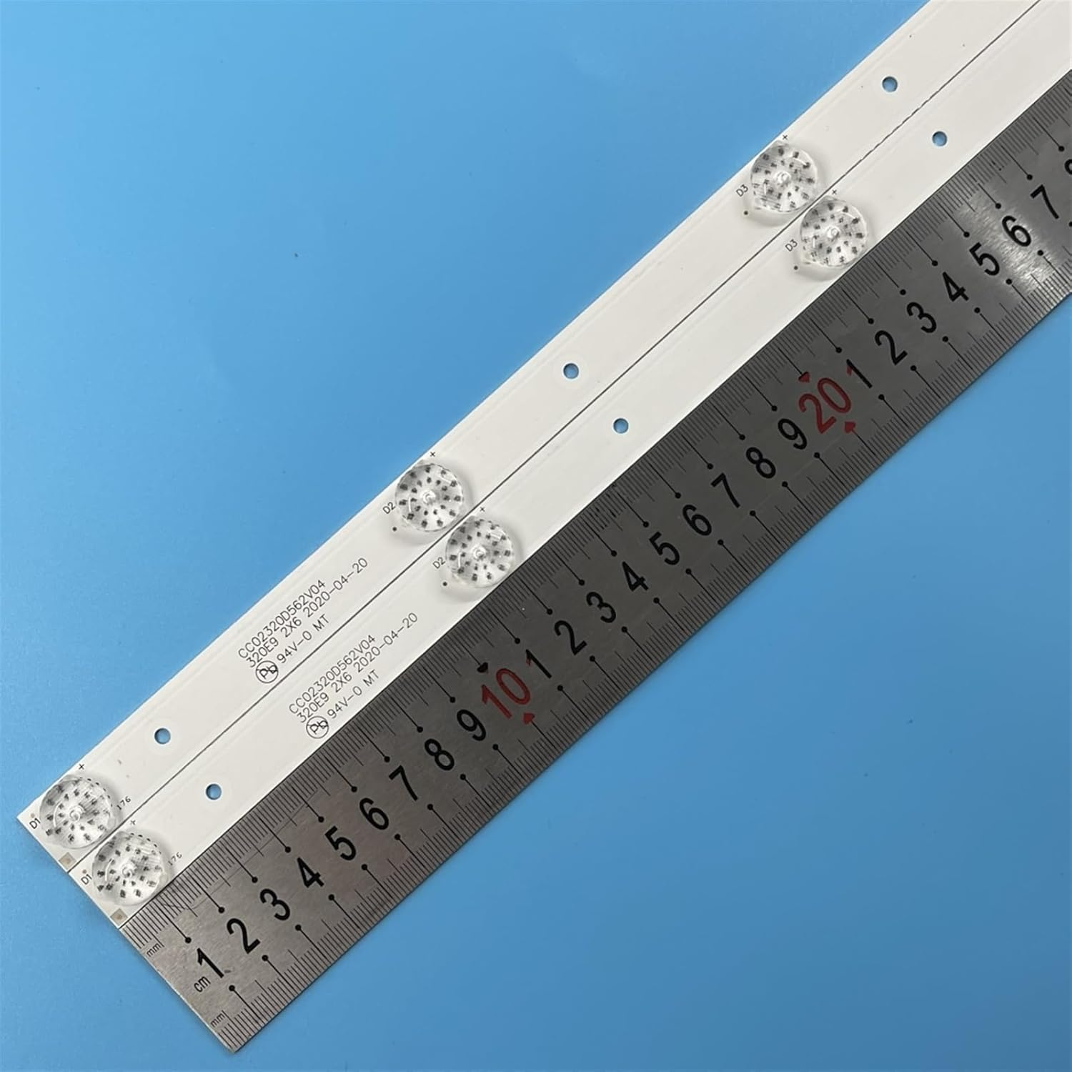 LOTOAK Tv'S LED Backlight Strips Compatible with HI 32HT101W 32HT101X AMCV LE-32ZTHS21 LE-32ZTH07 Bands Ruler 560Mm CC02320D562V04 32E9 2X6 16/3/18 (Color : 10PCS 5TV) image number 1