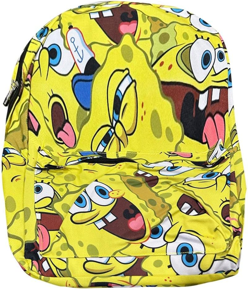 Fast Forward Spongebob Square Pants All over Print 16" Backpack