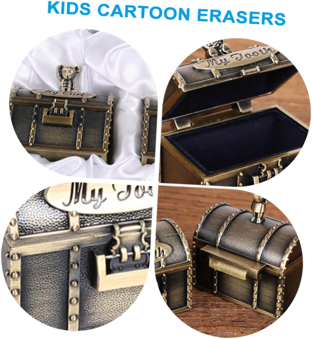 Gatuida 2Pcs Tooth Fetal Hair Keepsake Boxes Safe for Special Occasions Christening Birthday image number 3