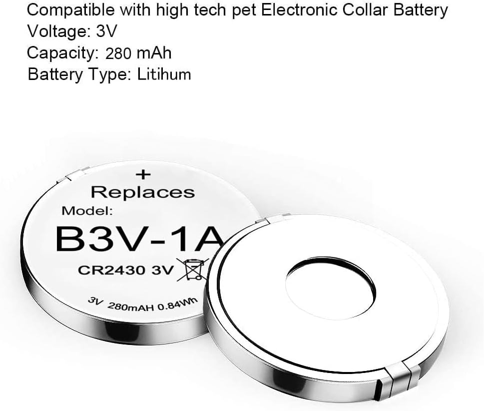 Abeden B3V 1A Lithium Battery Compatible with High Tech Pet Single Electronic Collar Battery for Model MS-4 and MS-5 6 Pack image number 1