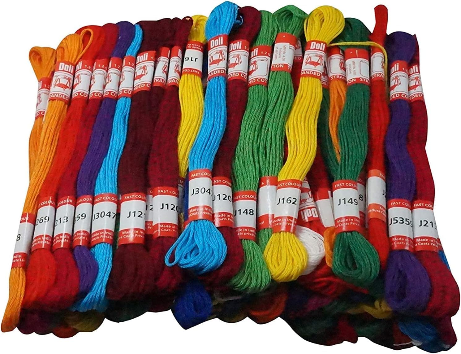 Embroidery Floss for Cross Stitch Threads Embroidery Thread Used for Friendship Bracelets String, Cross Stitch Painting Each 8 Mtr. (50 Pieces Design 1 (8888)) image number 1