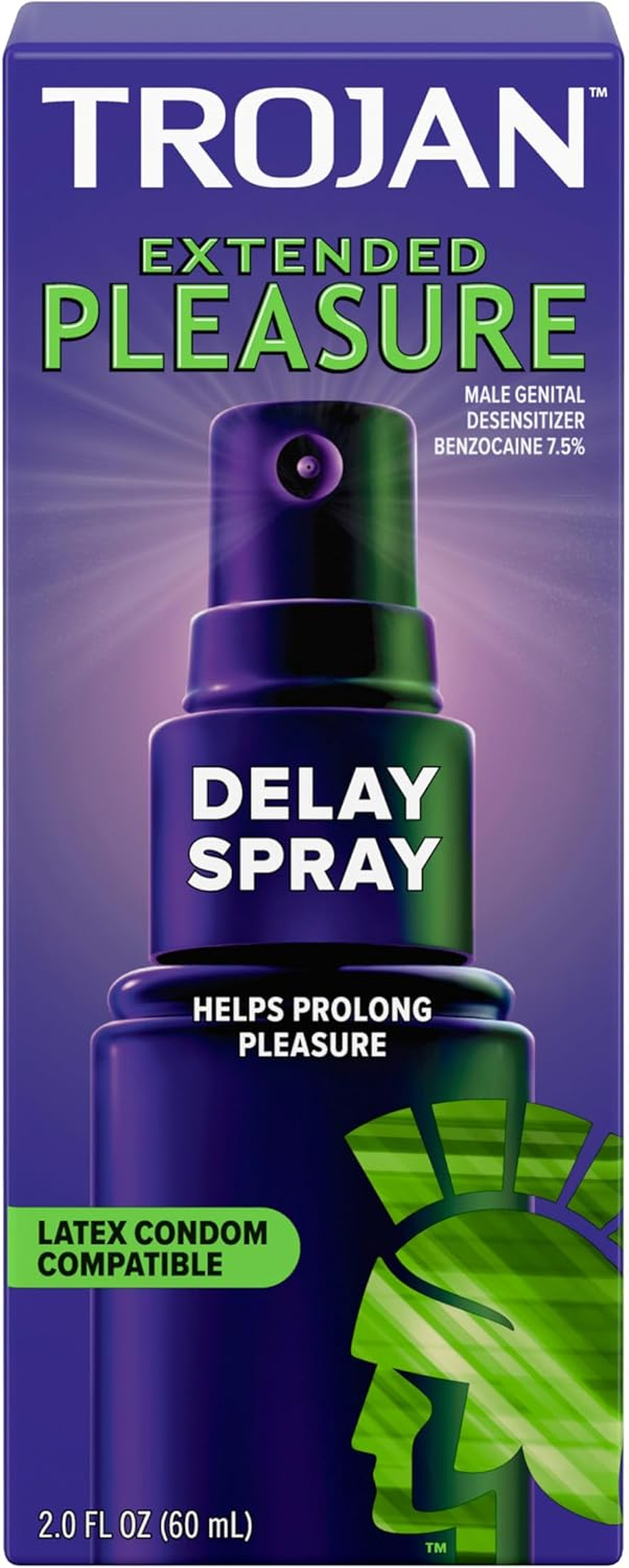 Trojan Extended Pleasure Delay Spray for Men, 2.0 Fl Oz. image number 1