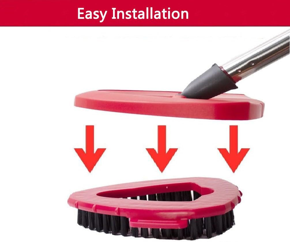 2 Pcs Scrub Brush Spin Mop Scrub Brush Head Compatible O Ceda Easywring Easywring 1-Tank System, Hard Bristle Cleaning Brush for Bathroom, Kitchen, Tub and Tile image number 5