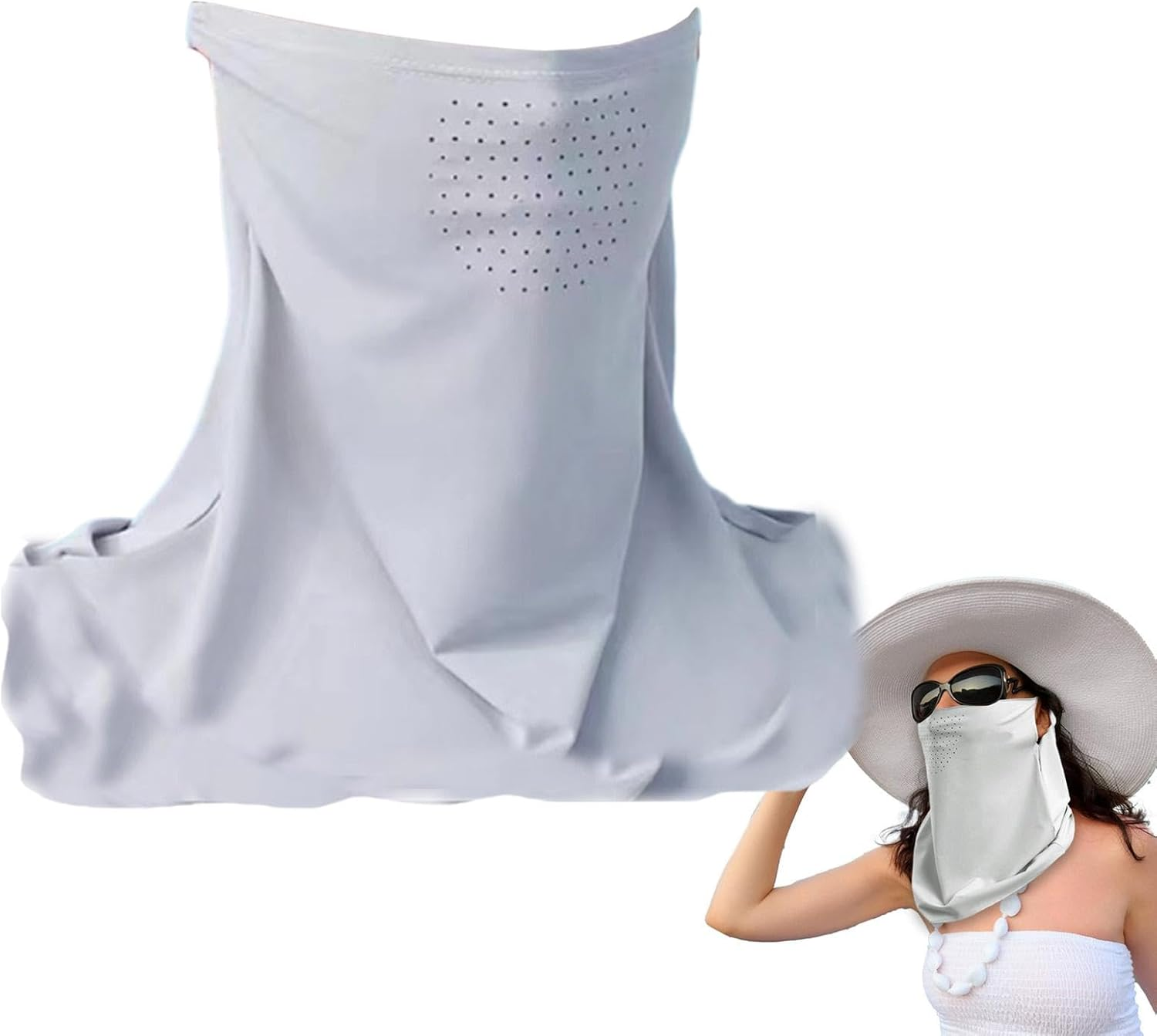 Face Cover for Sun Protection - Breathable Sun Protection Cover,Outdoor Supplies, Sunscreen Covering Shield for Women and Girls image number 4