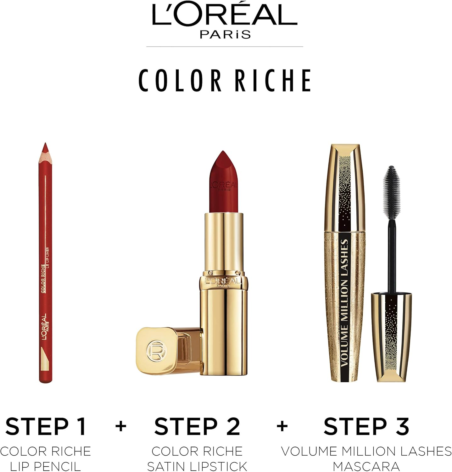 L'Or&eacute;al Paris Color Riche Satin Lipstick with Vitamin E 345 Cristal Cerise