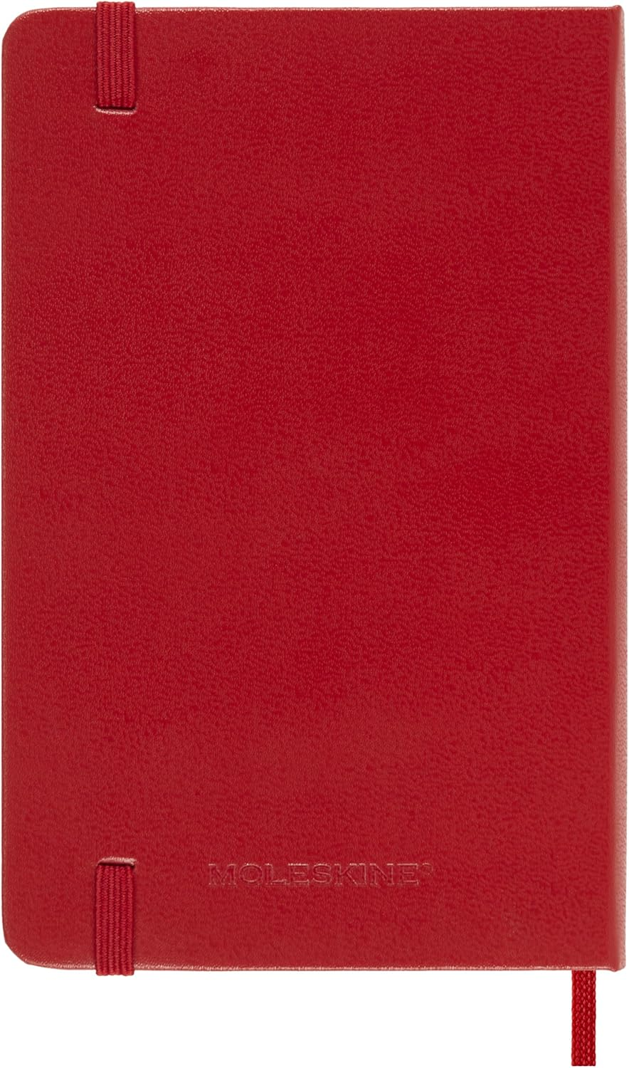 Moleskine - 2026-12 Month Weekly Notebook Hard Cover Diary - Pocket - Scarlet Red