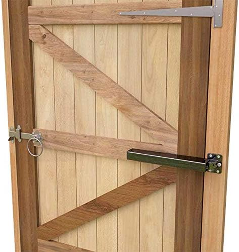 LOCKEY GCTB175 Steel Hydraulic Garden Gate Closer with Controllable Closing Speed and Black Coat Finish image number 1