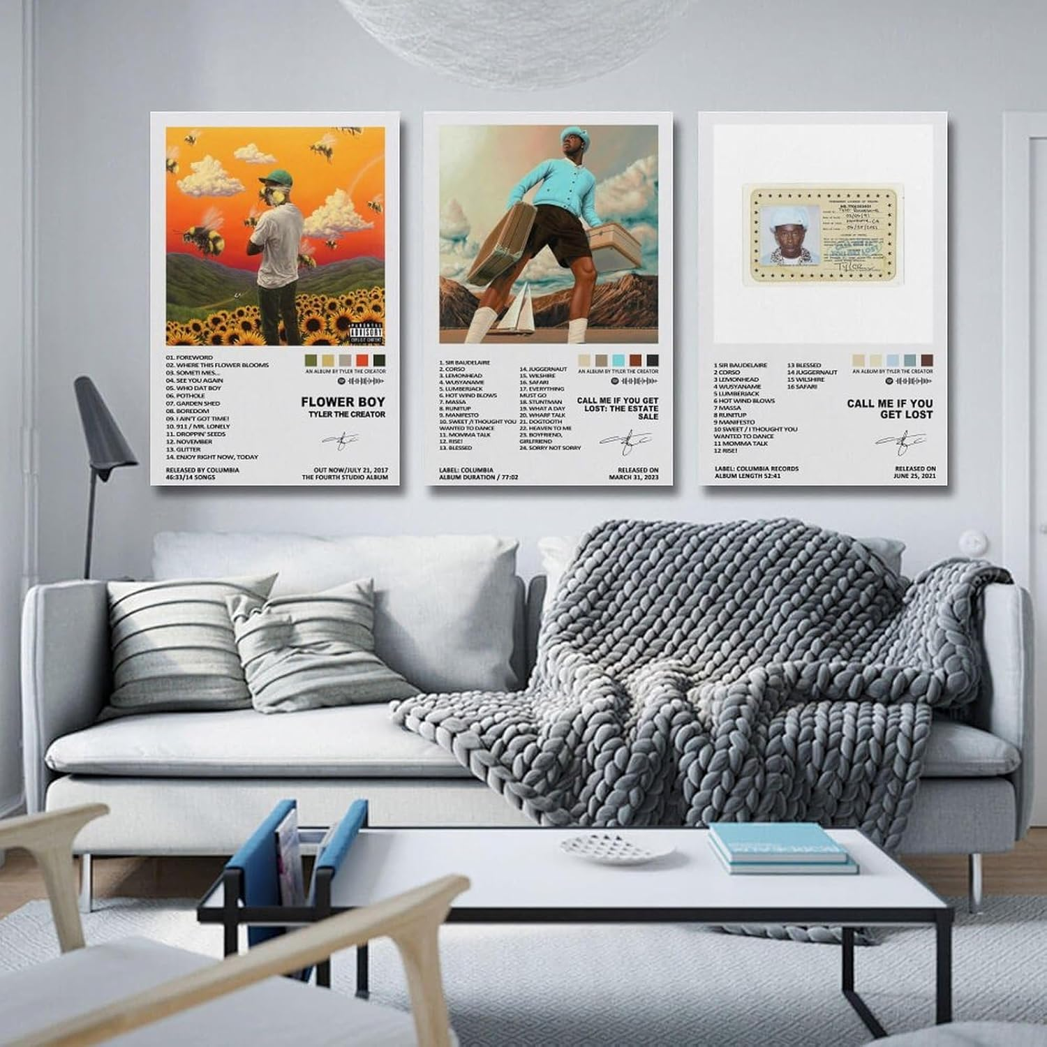 Music Tyler Album the Art Creator Canvas Poster Poster a Set of 3 Canvas Posters Room Aesthetic Festival Gift Family Bedroom Decor Wall Art Home16X24Inch(40X60Cm)-3Pcs Style image number 2