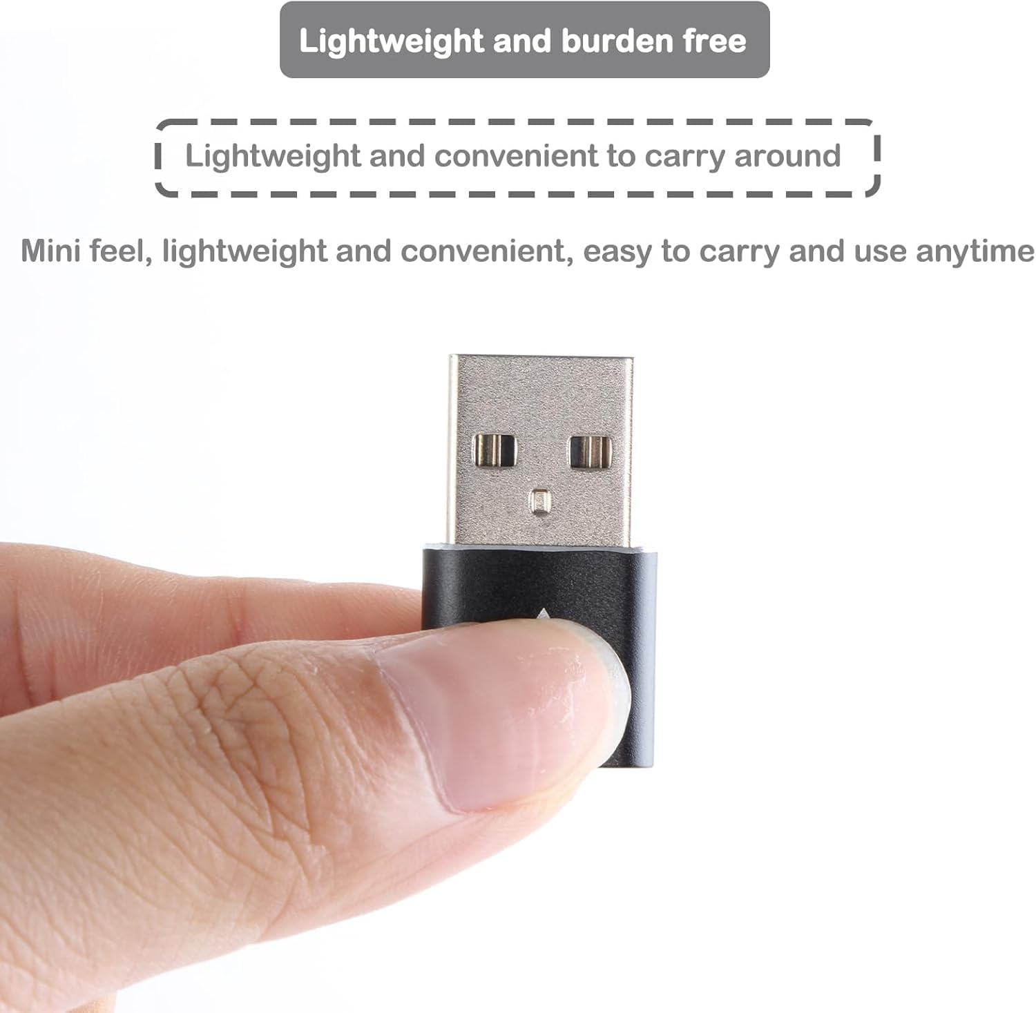 KEWAYO 5PCS USB to Type-C2.0 Adapter Type-C Female to USB Male Adapter Compatible with Iphone 1514 13 plus Pro Max, Airpods, Ipad, Car, Samsung S24 image number 5