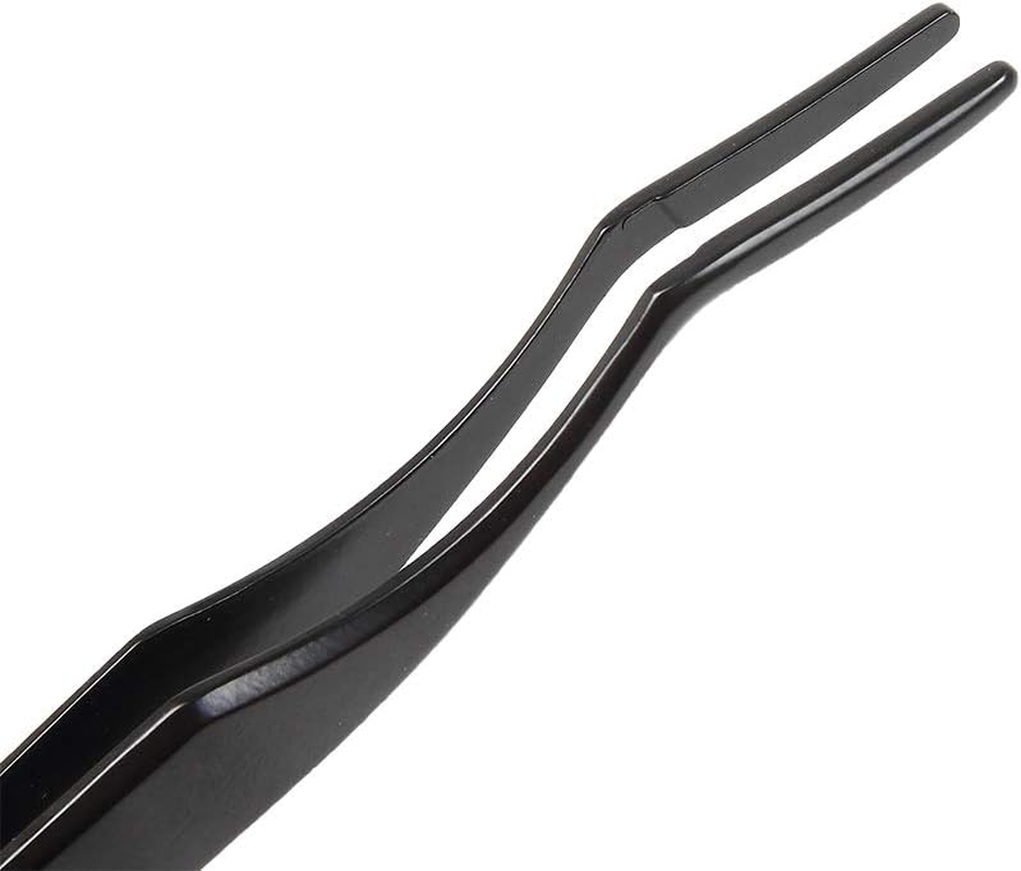 False Eyelash Applicator - FEITA Professional Curved Eyelashes Extension Tweezer for Easy Lashes Application and Removal - Black - 1Pc image number 1