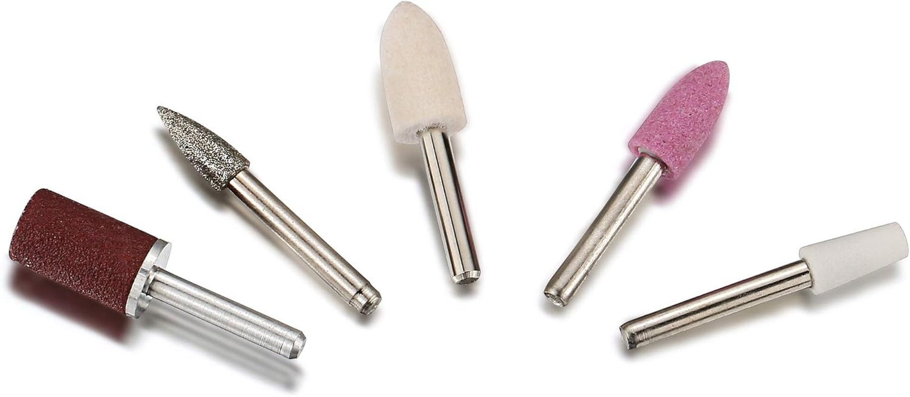 Fancii Replacement Nail Drill Bits / Heads for Mynt Manicure & Pedicure System, 5 Assorted Pack image number 3