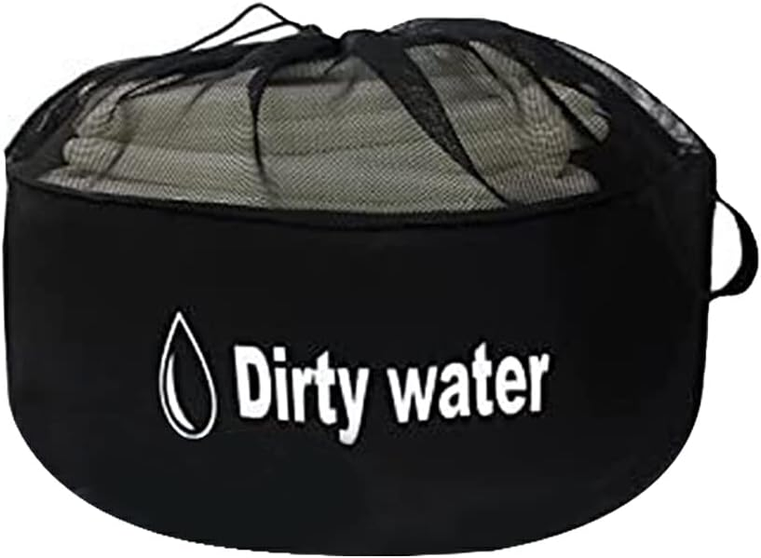 Rvs Caravans Motorhome Water Hose Fuel Storage Bag Indoor Breathable Drawstring Pouch Camping Sundries Cargo Organizer, Blue