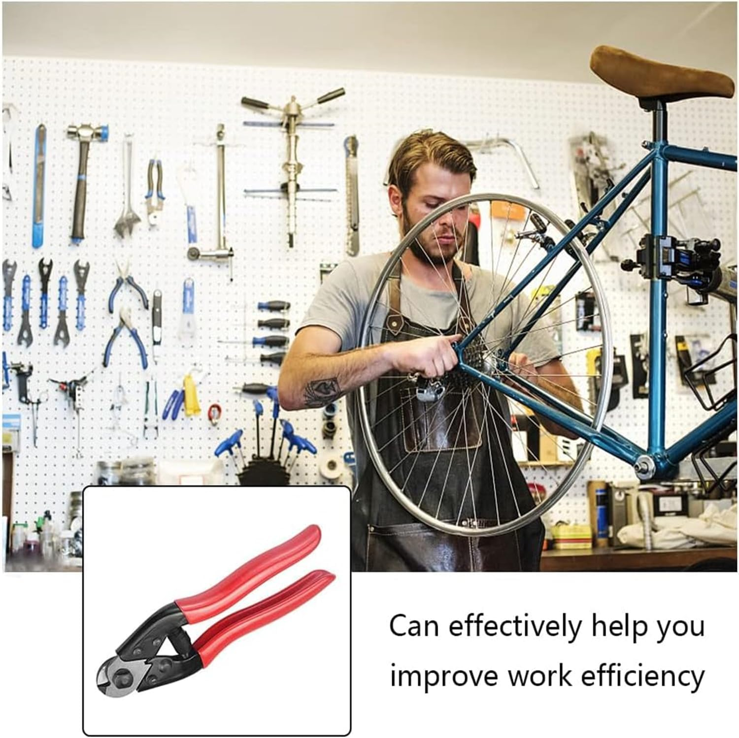 JCZD Cable Cutter Wire Rope Heavy Duty Stainless Steel Wire Cutters Wire Rope Cutter for up to 5/32" Hard Steel Cable Wire Rope and Bike Spring Wire image number 6