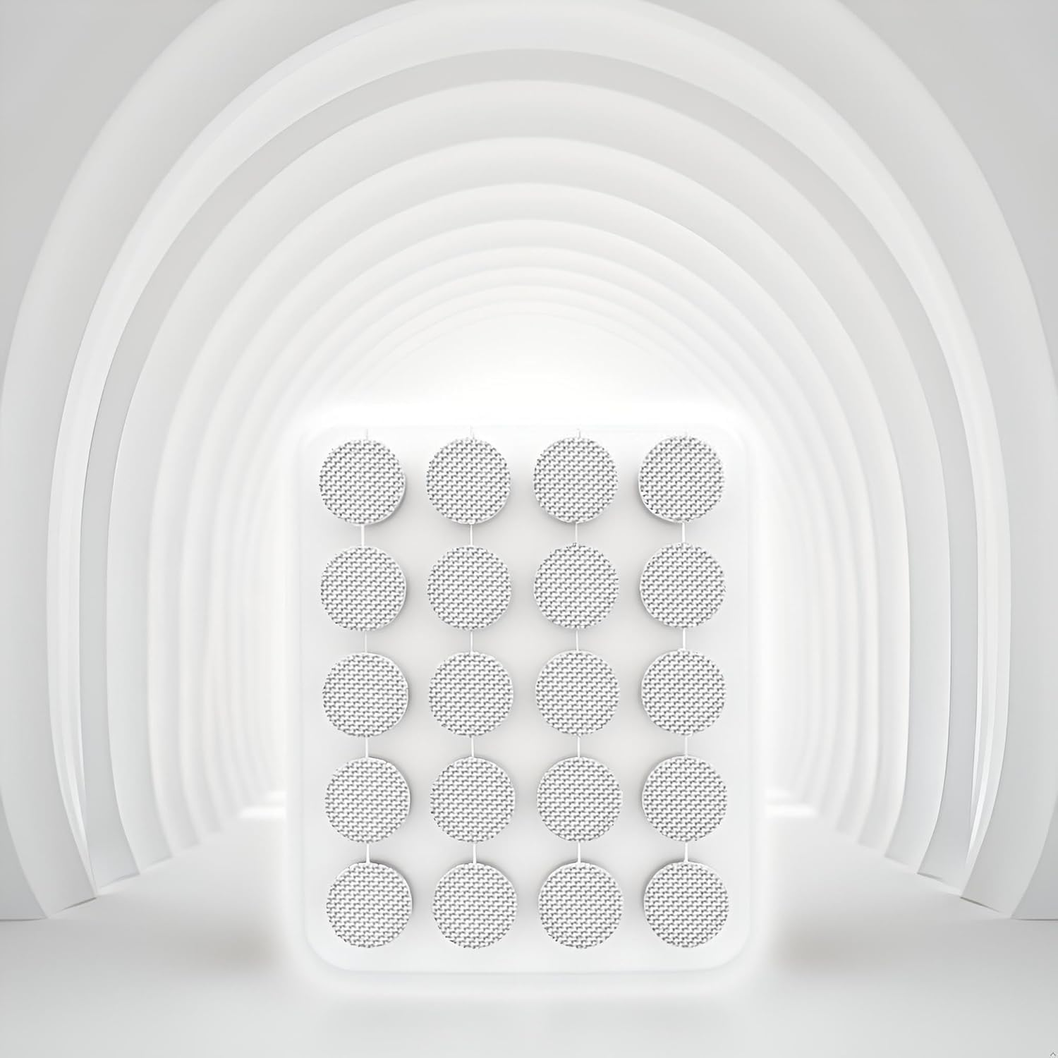 Juroicessry 20-Pack Stainless Steel Earbud Filters - 4Mm Mesh Replacement for In-Ear Headphones, Anti-Dust and Sweat-Resistant Earphone Accessories (Silver) image number 5