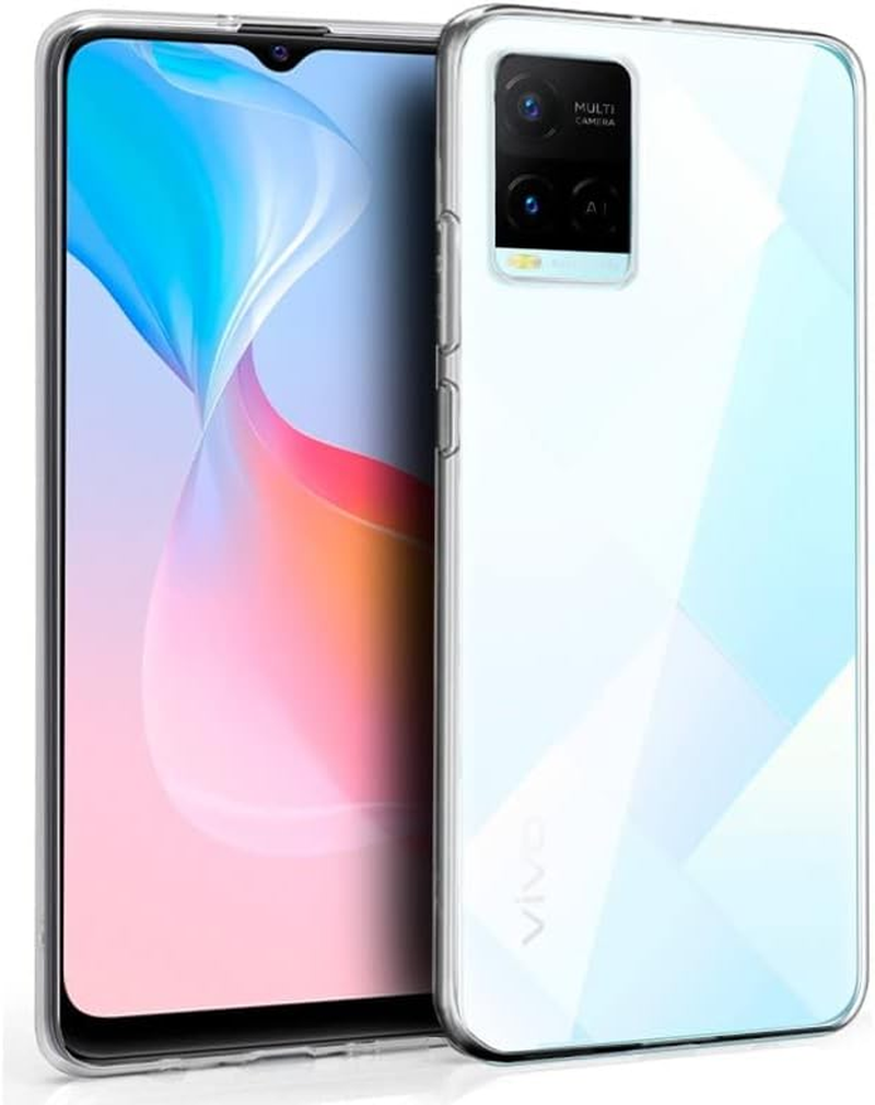Cool Silicone Case for Vivo Y21 / Y21S / Y33S / V2110 (Transparent)