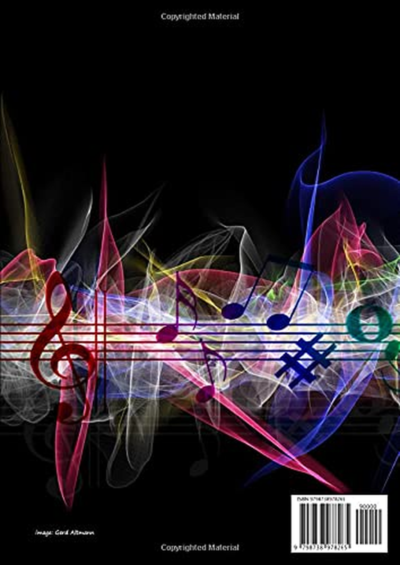 Manuscript Paper: A4 - 12 Staves per Page - 106 Pages