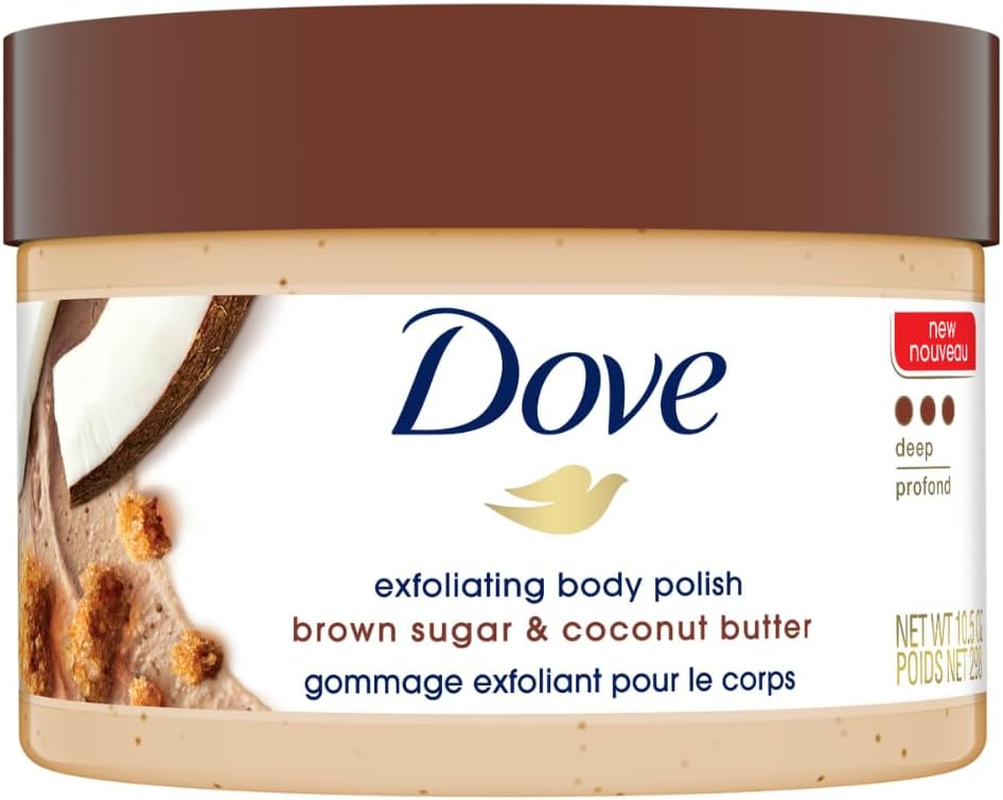 Dove Body Scrub Brown Sugar and Coconut Butter Deep Exfoliating Body Polish 298G, Reveals Visibly Smoother, Soft Skin with Lasting Nourishment image number 2